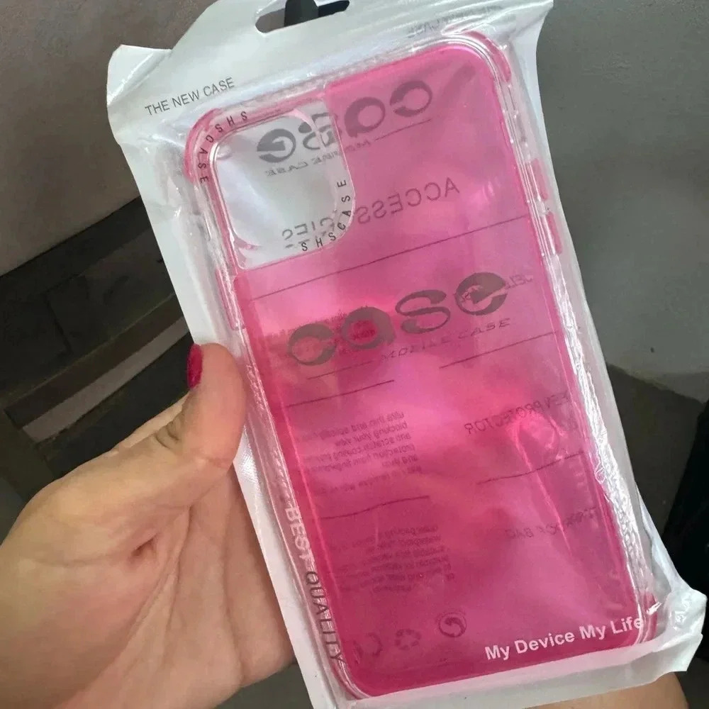 iPhone 11 Pro Max Pink Clear Protective Case - Picture 4 of 8